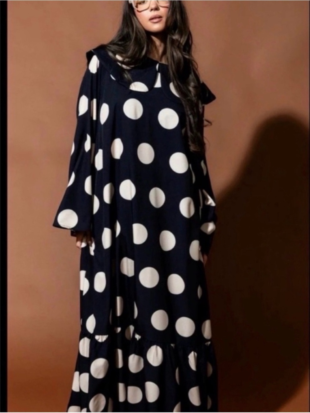 Dressed in LALA Oversized Polka Dot Maxi Dress